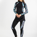 Asymmetrical Basic Swimsuit - Meta Floral - Libra Sport