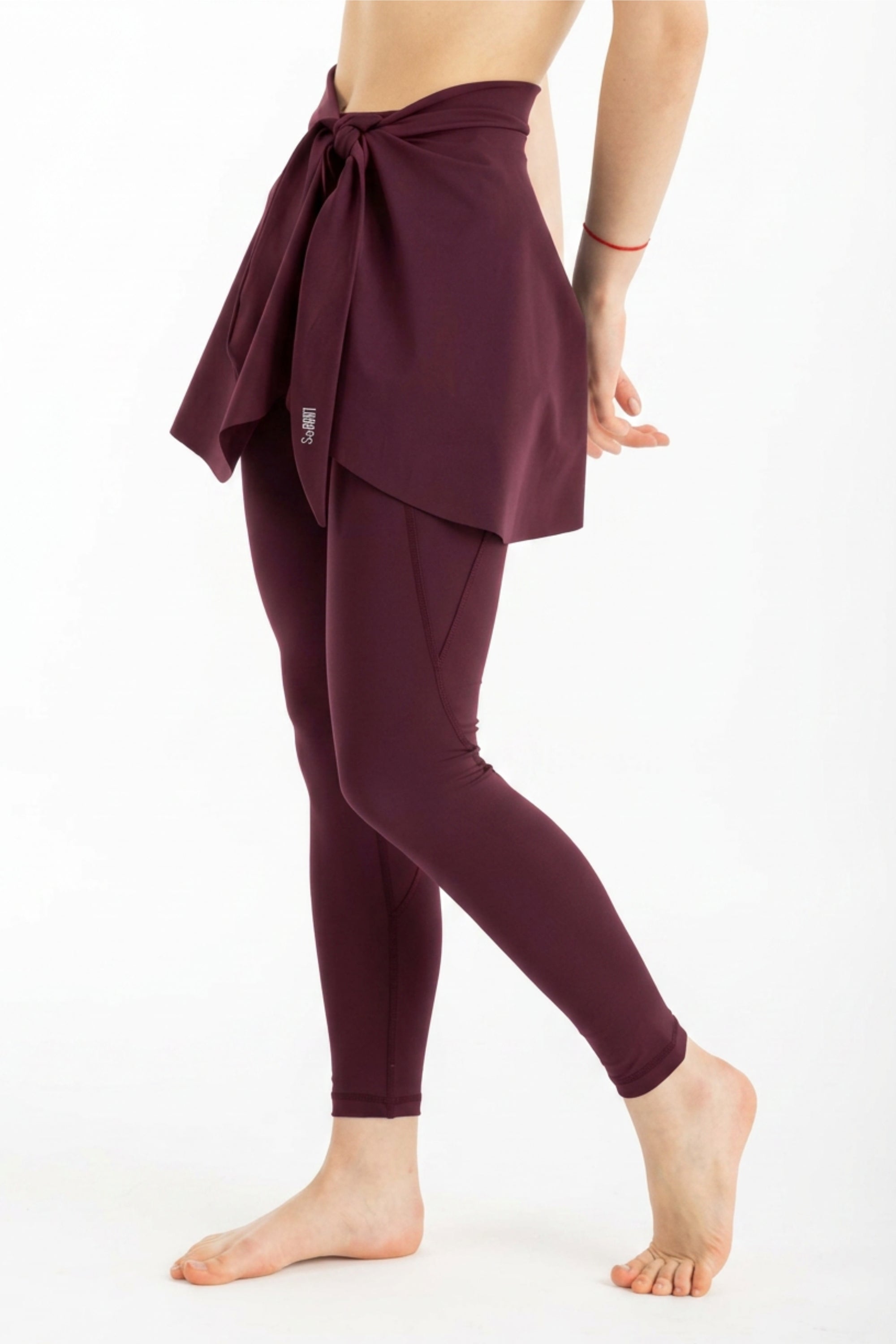 Wave Cover-Up Skirt - Deep Cherry