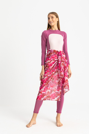 Chiffon Wrap - Pink Watermark - Libra Sport