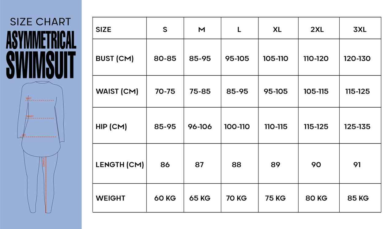 Asymmetrical Basic Swimsuit - Midnight Blue - Libra Sport