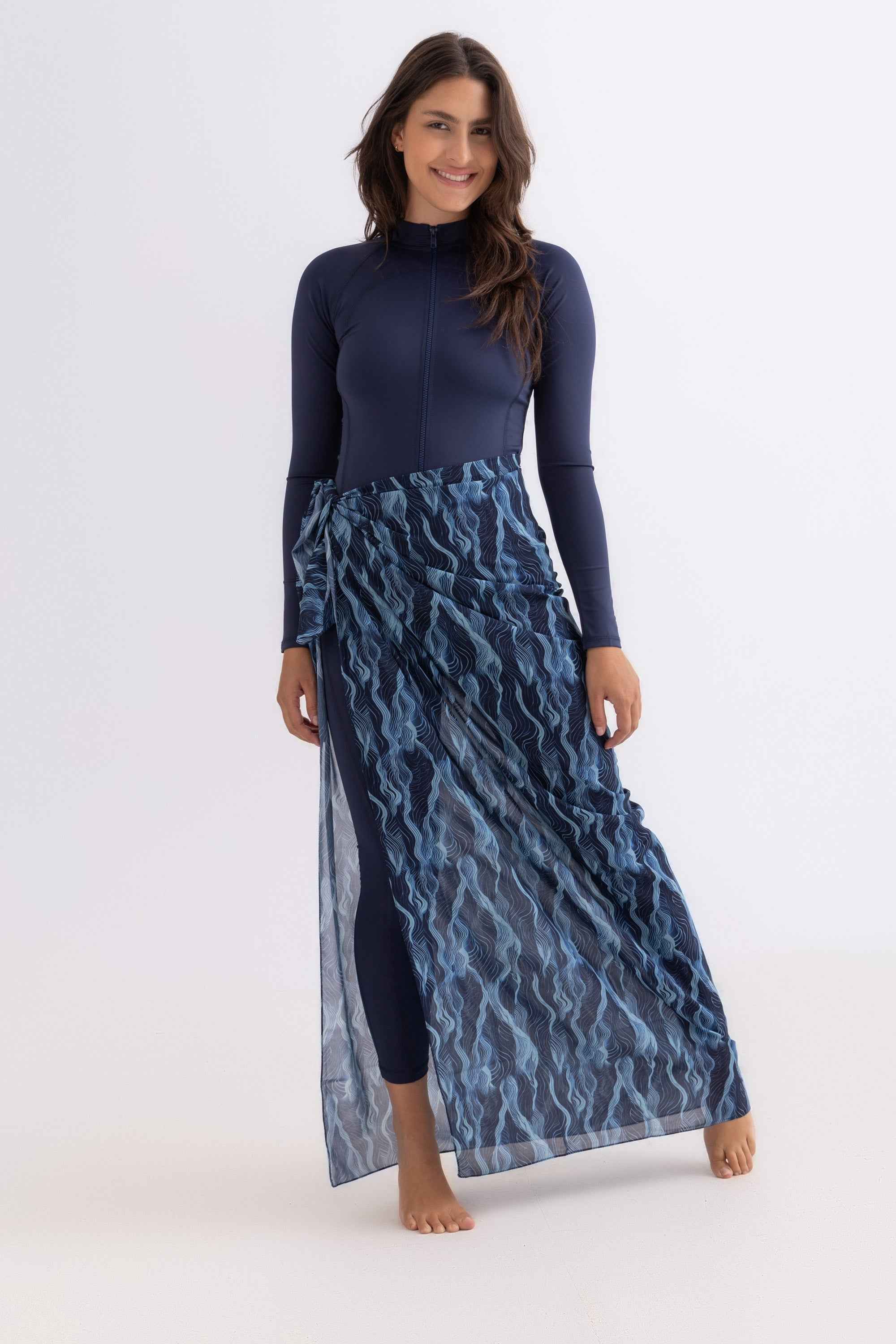 Chiffon Wrap - Deep Wave - Libra Sport