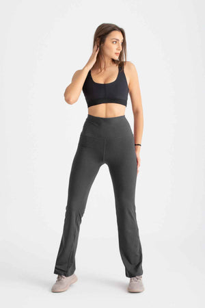 Flare Leggings -Charcoal