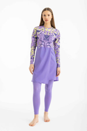 Motion Wave Swim Top - Digital Daydream - Libra Sport