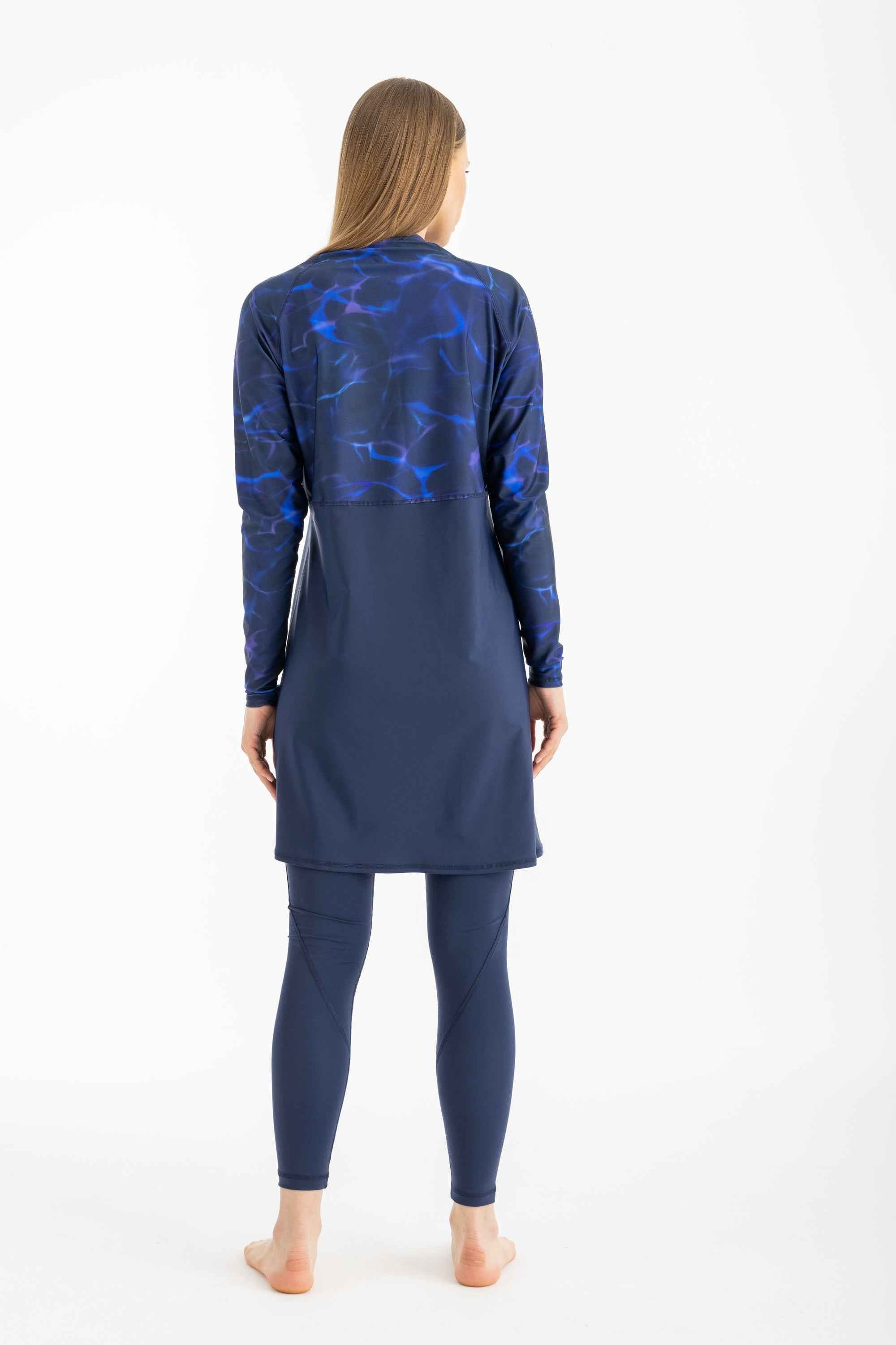 Motion Wave Swim Top - Midnight Blue - Libra Sport