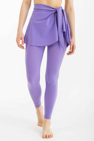 Wave Cover-Up Skirt - Jacaranda flower - Libra Sport