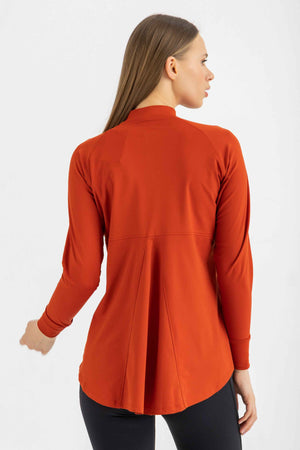 Ruffle Top - Earth Red - Libra Sport