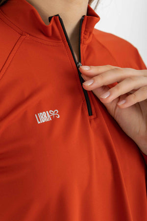 Ruffle Top - Earth Red - Libra Sport