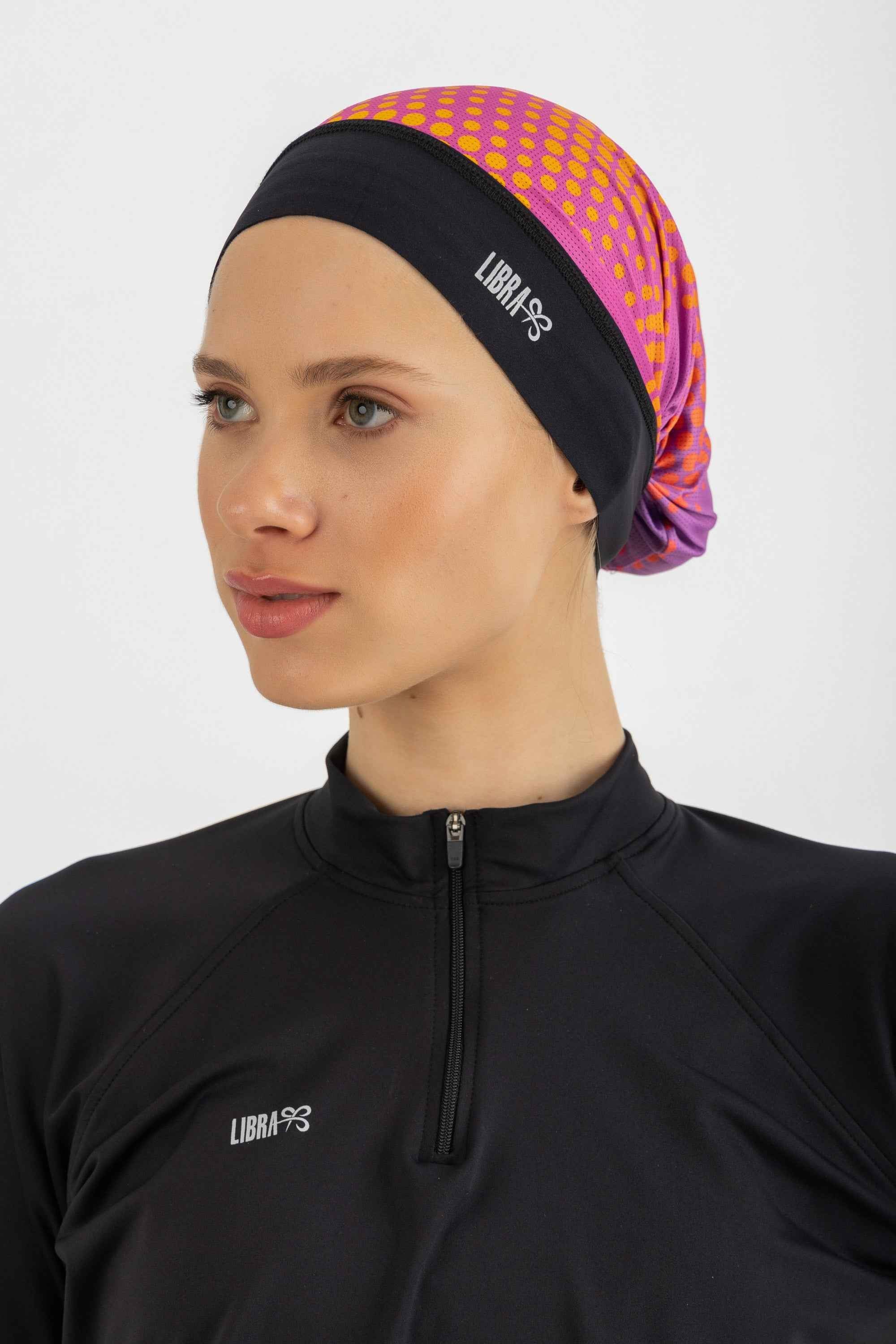 Neck Free Bandana - Orange Graphics - Libra Sport