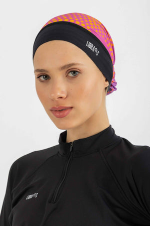 Neck Free Bandana - Orange Graphics - Libra Sport