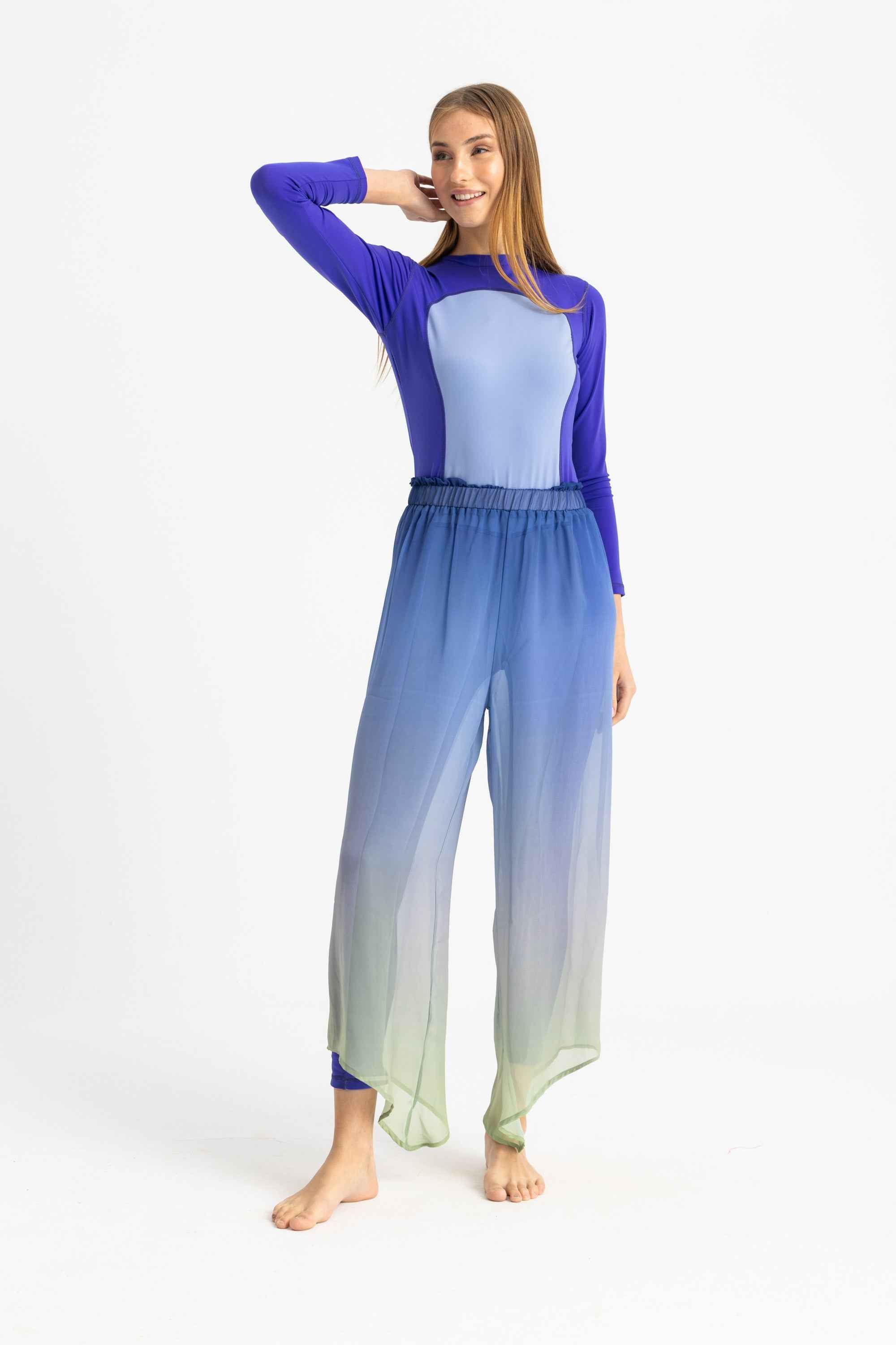 Cover Up Pants - Gradient Green - Libra Sport