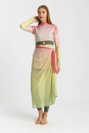 Chiffon Wrap - Gradient Red - Libra Sport