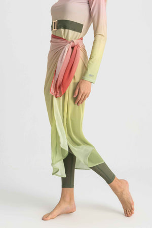 Chiffon Wrap - Gradient Red - Libra Sport