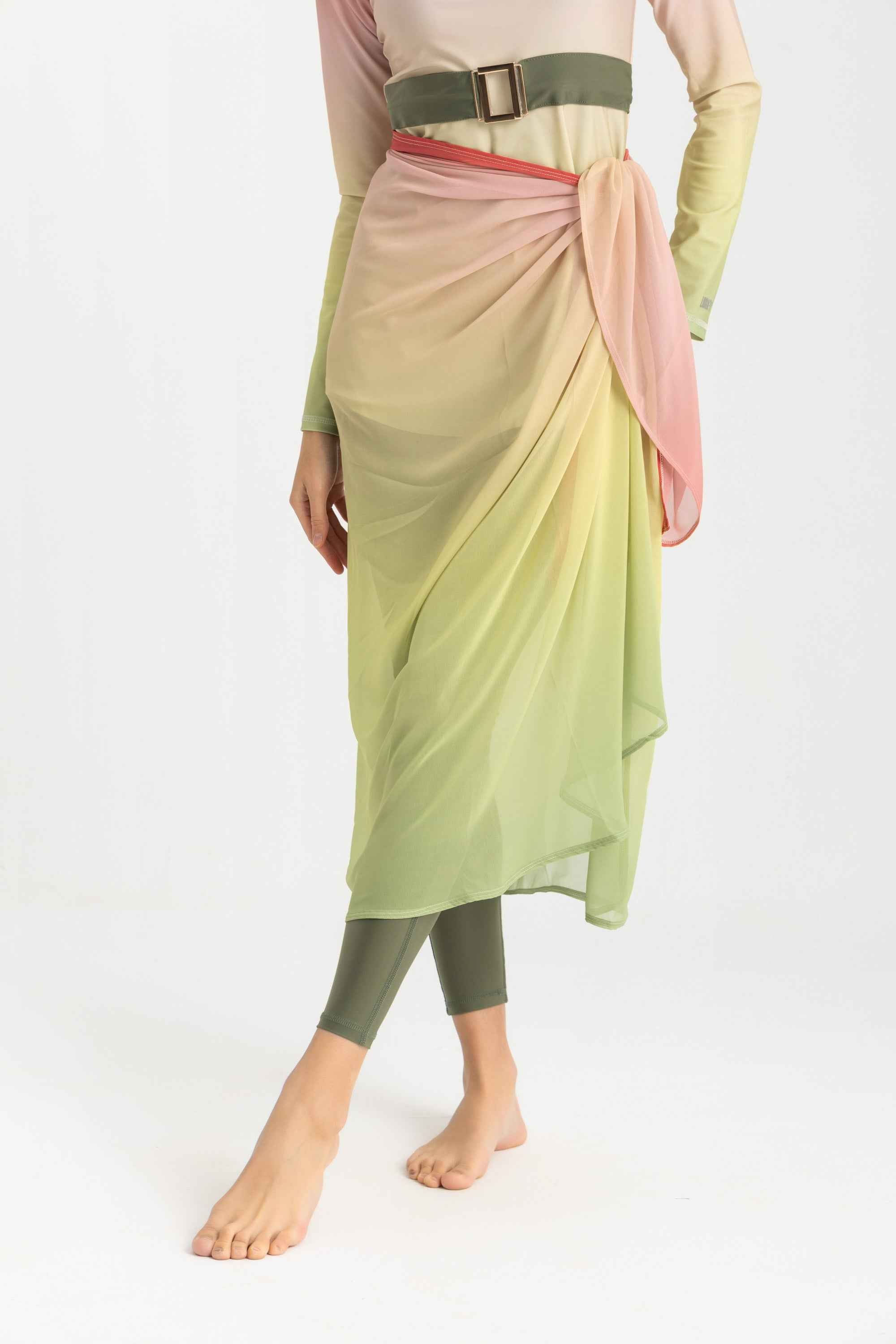 Chiffon Wrap - Gradient Red - Libra Sport