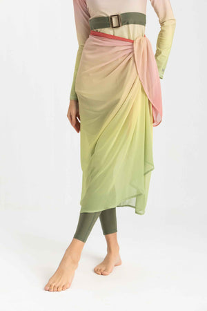 Chiffon Wrap - Gradient Red - Libra Sport