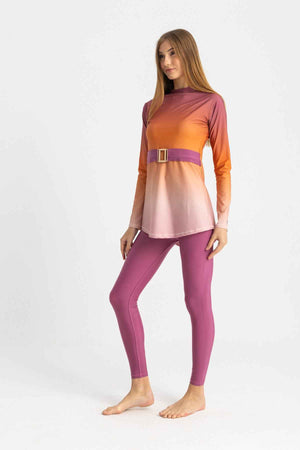 Riviera Swimsuit - Crimson Sky - Libra Sport