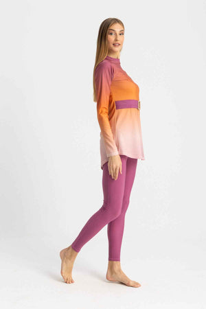 Riviera Swimsuit - Crimson Sky - Libra Sport