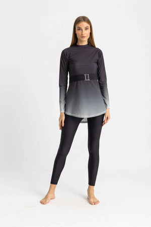 Riviera Swimsuit - Silver Midnight - Libra Sport