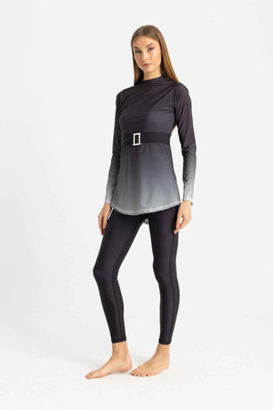 Riviera Swimsuit - Silver Midnight - Libra Sport