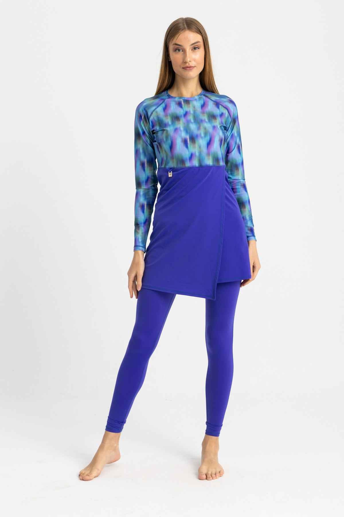 Motion Wave Swim Top - Blue Haze - Libra Sport