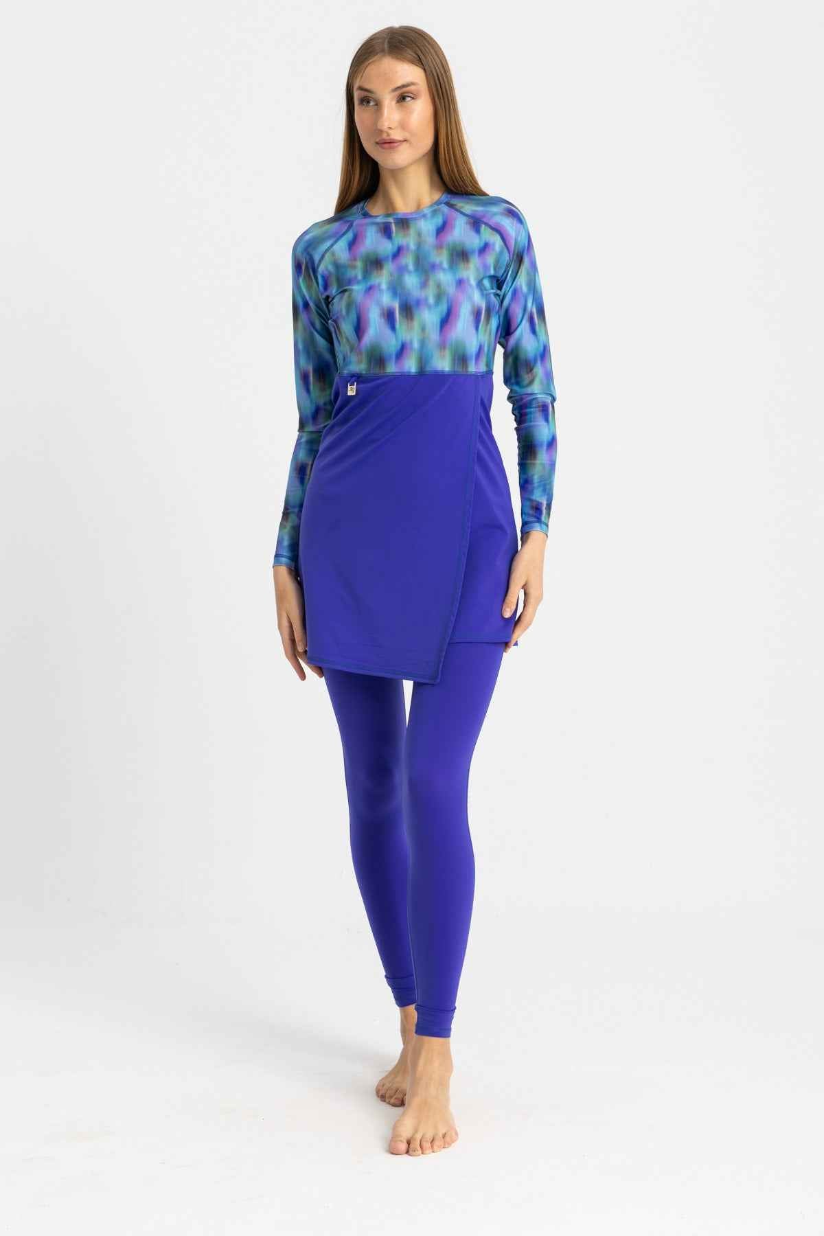 Motion Wave Swim Top - Blue Haze - Libra Sport