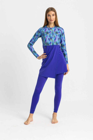 Motion Wave Swim Top - Blue Haze - Libra Sport