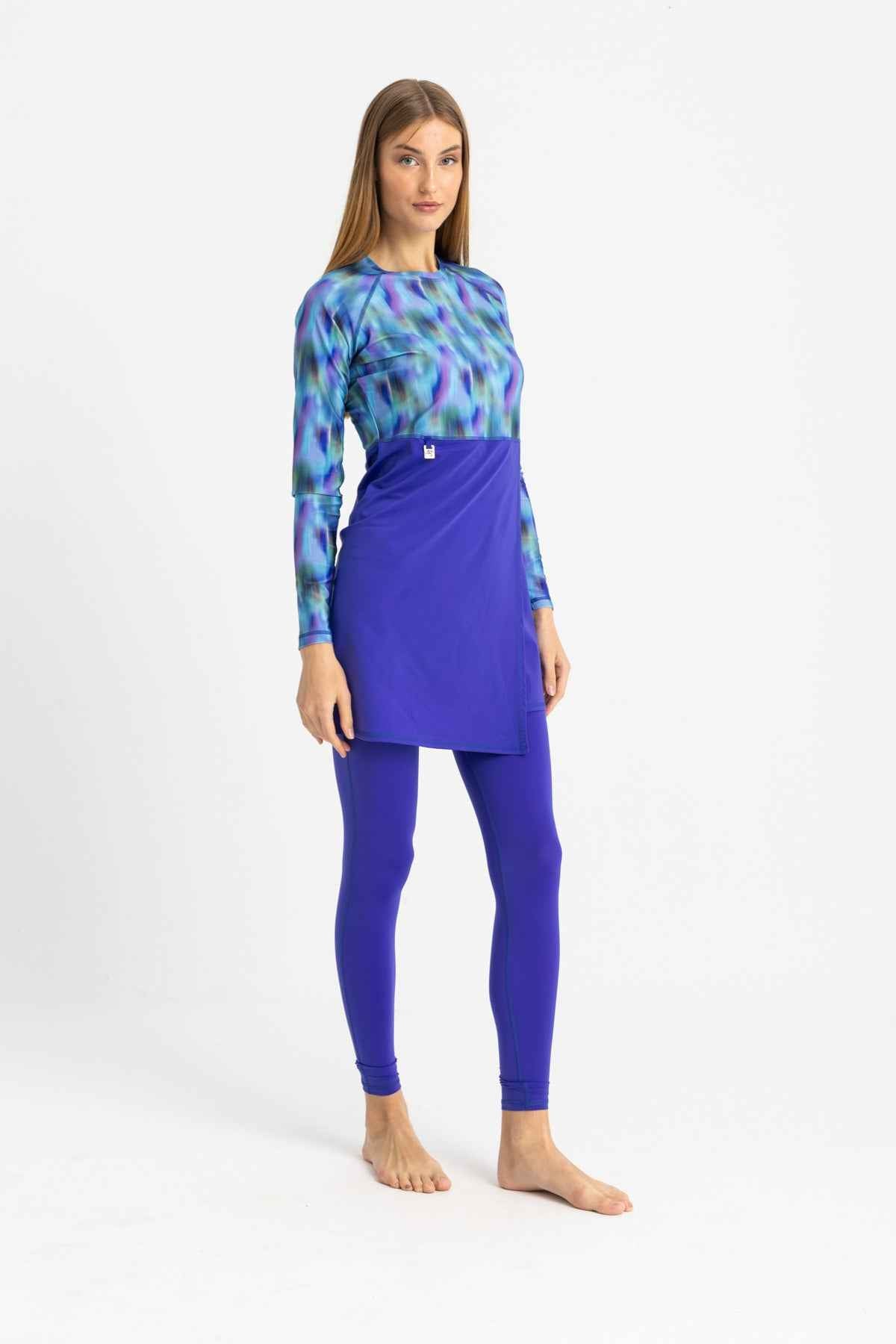 Motion Wave Swim Top - Blue Haze - Libra Sport