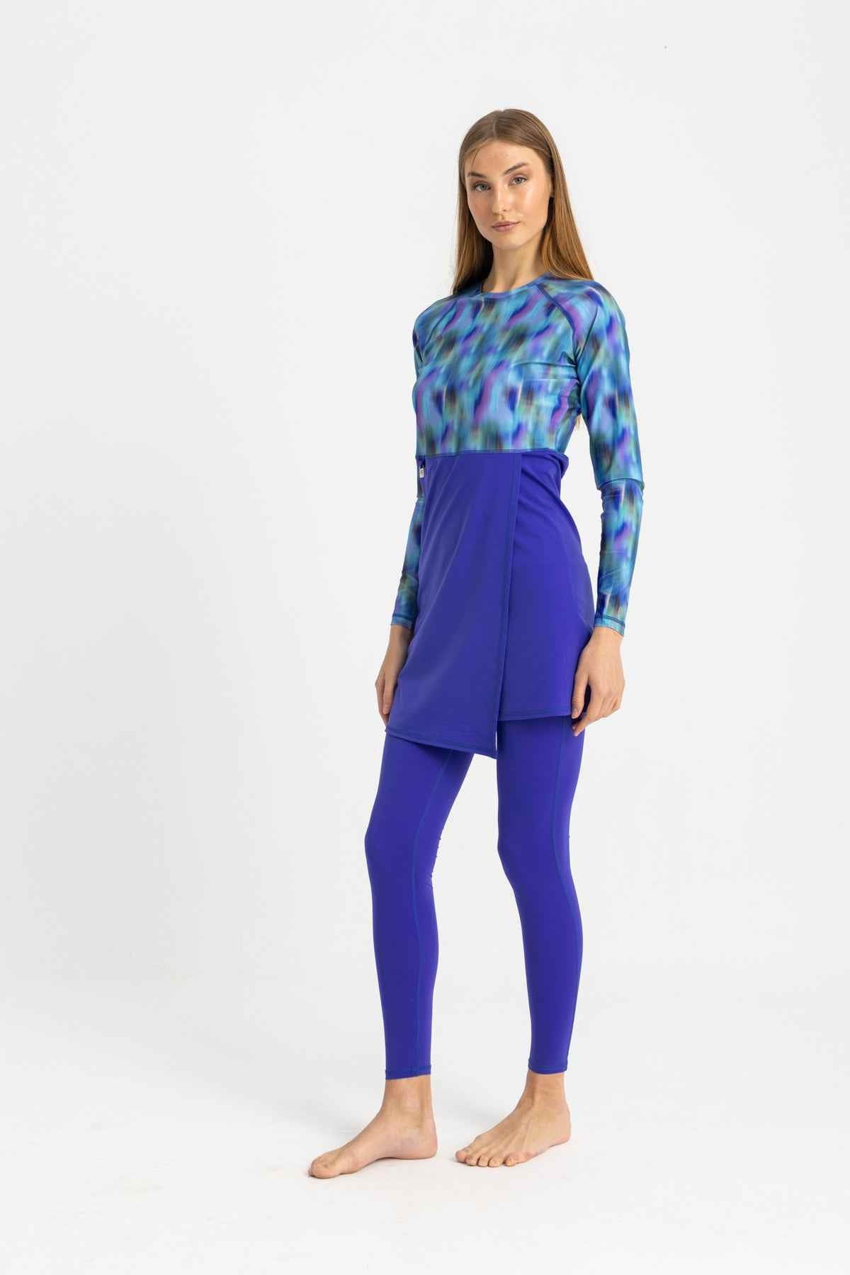 Motion Wave Swim Top - Blue Haze - Libra Sport