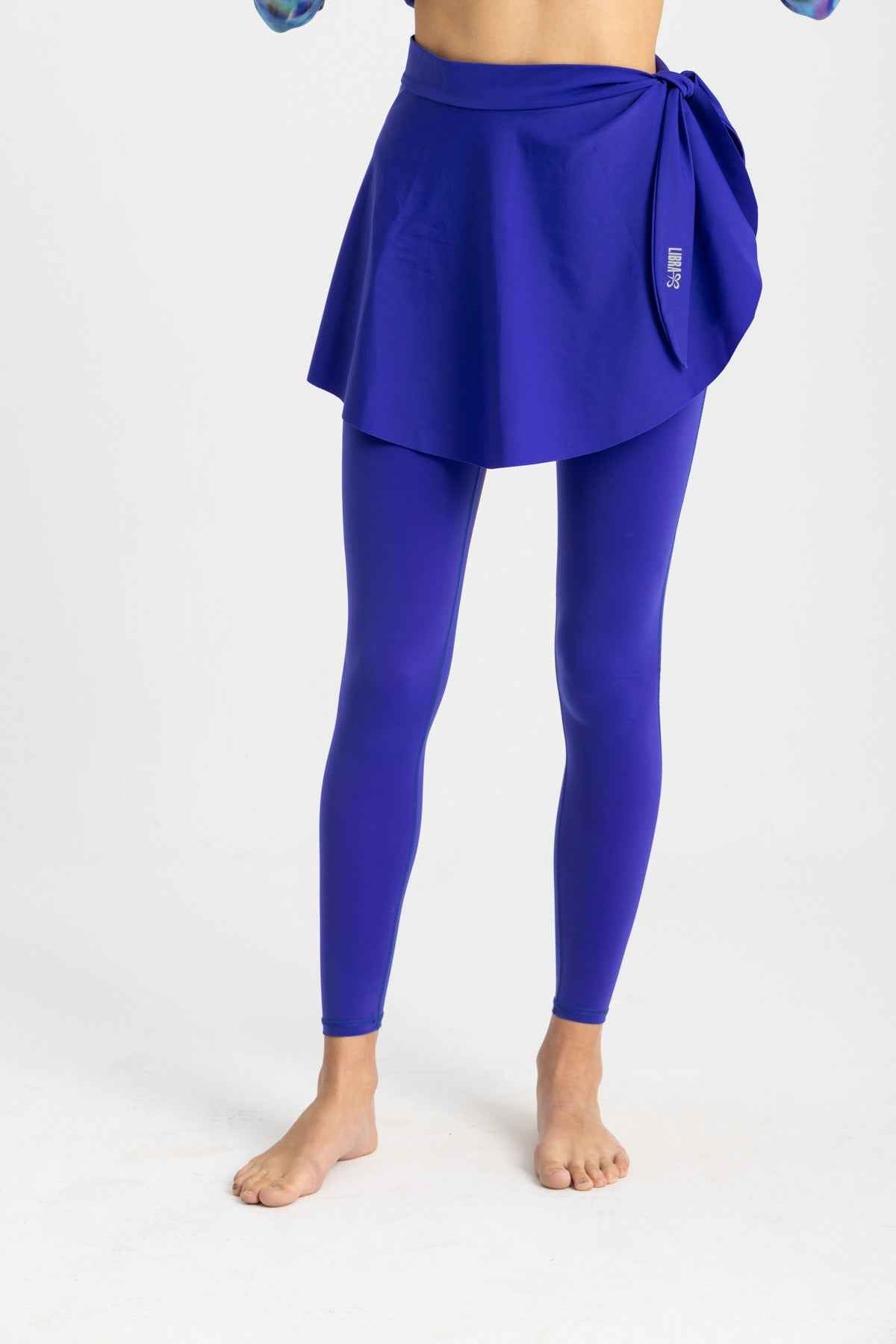 Wave Cover-Up Skirt - Stone Blue - Libra Sport