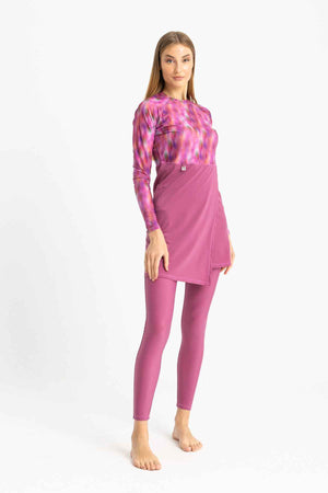 Motion Wave Swim Top - Pink Haze - Libra Sport