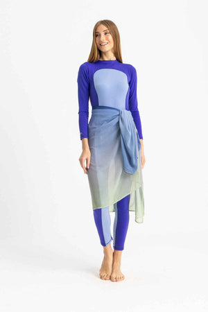 Chiffon Wrap - Gradient Green - Libra Sport