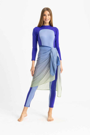 Chiffon Wrap - Gradient Green - Libra Sport