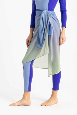Chiffon Wrap - Gradient Green - Libra Sport