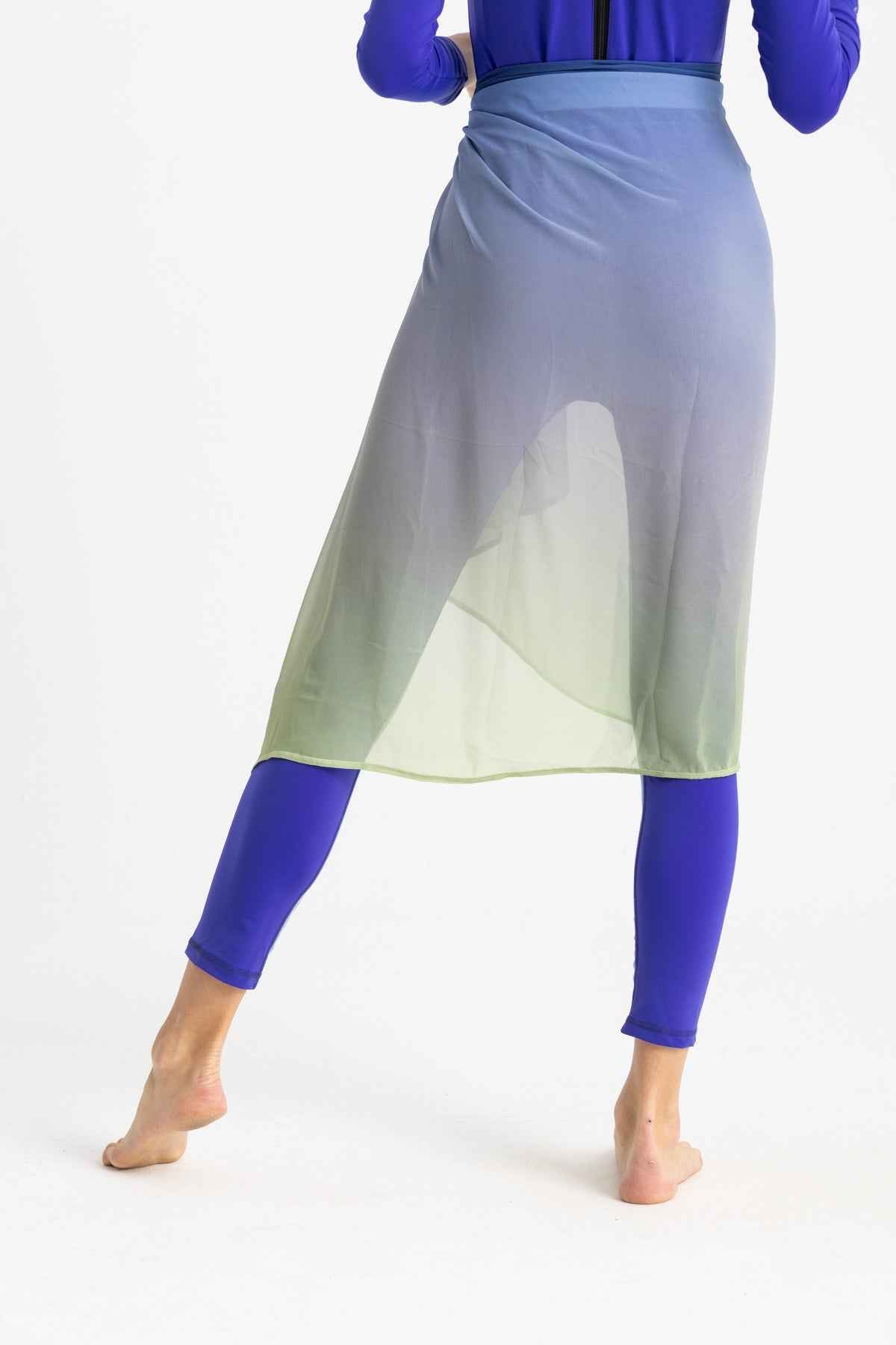 Chiffon Wrap - Gradient Green - Libra Sport
