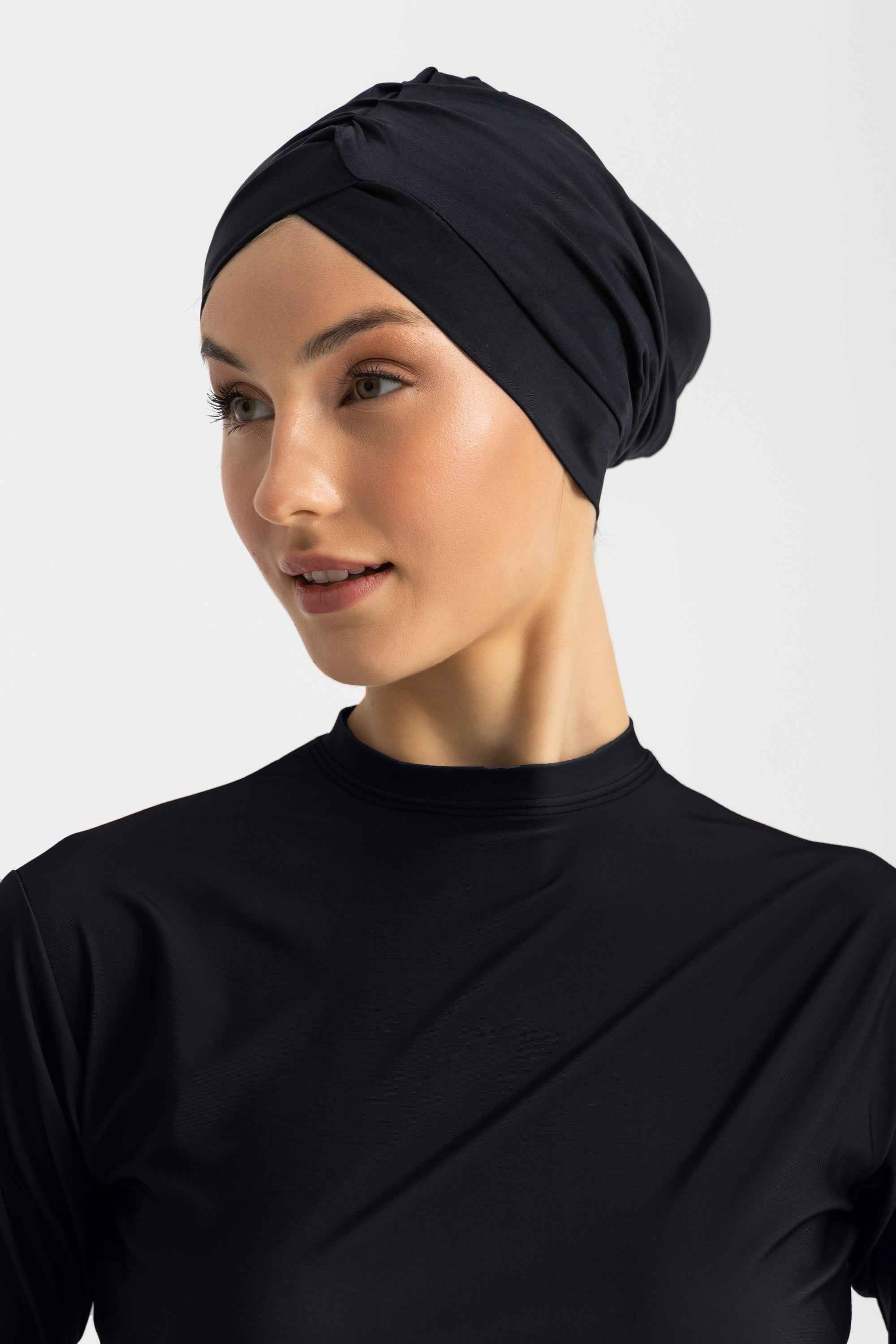 Sleek Swim Turban - Black - Libra Sport
