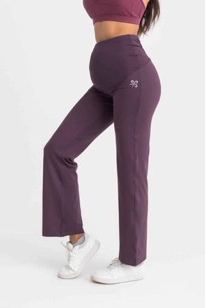 Maternity Ease Pants -Midnight Plum - Libra Sport