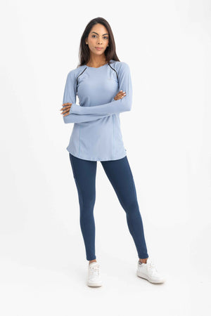 Endura LS Top - Dusty blue - Libra Sport