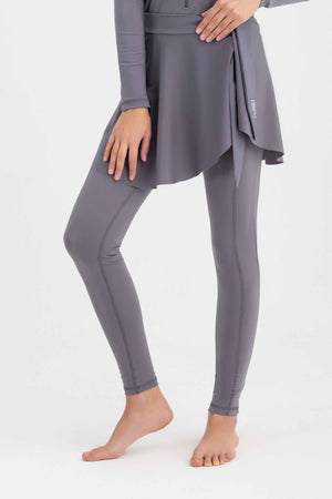 Wave Cover-Up Skirt - Charcoal - Libra Sport