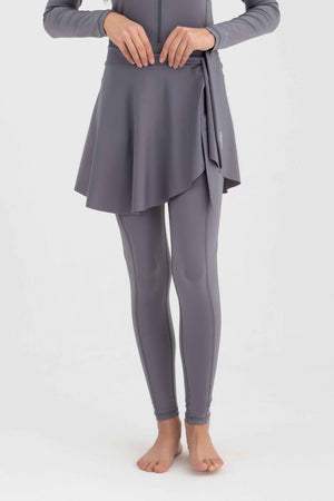 Wave Cover-Up Skirt - Charcoal - Libra Sport