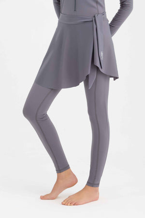 Wave Cover-Up Skirt - Charcoal - Libra Sport