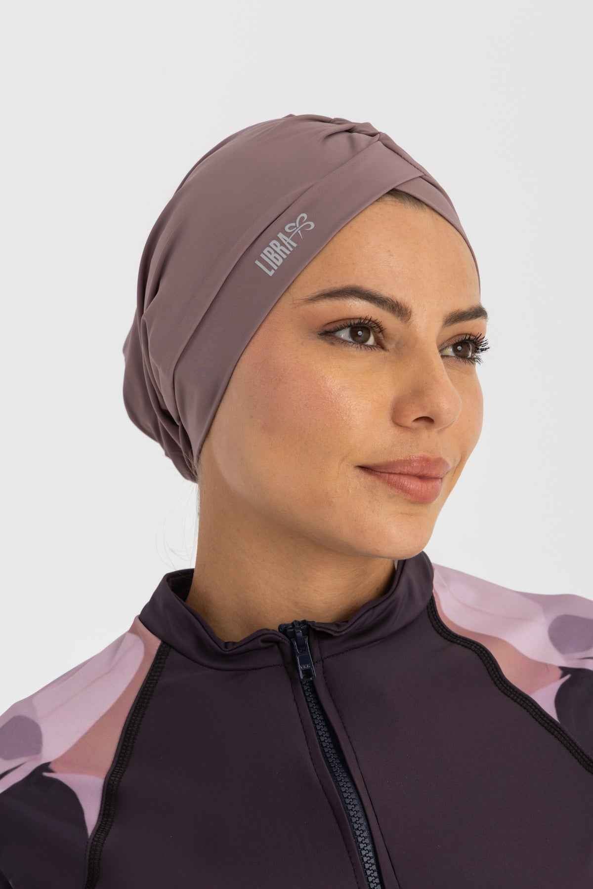 Sleek Swim Turban - Taupe