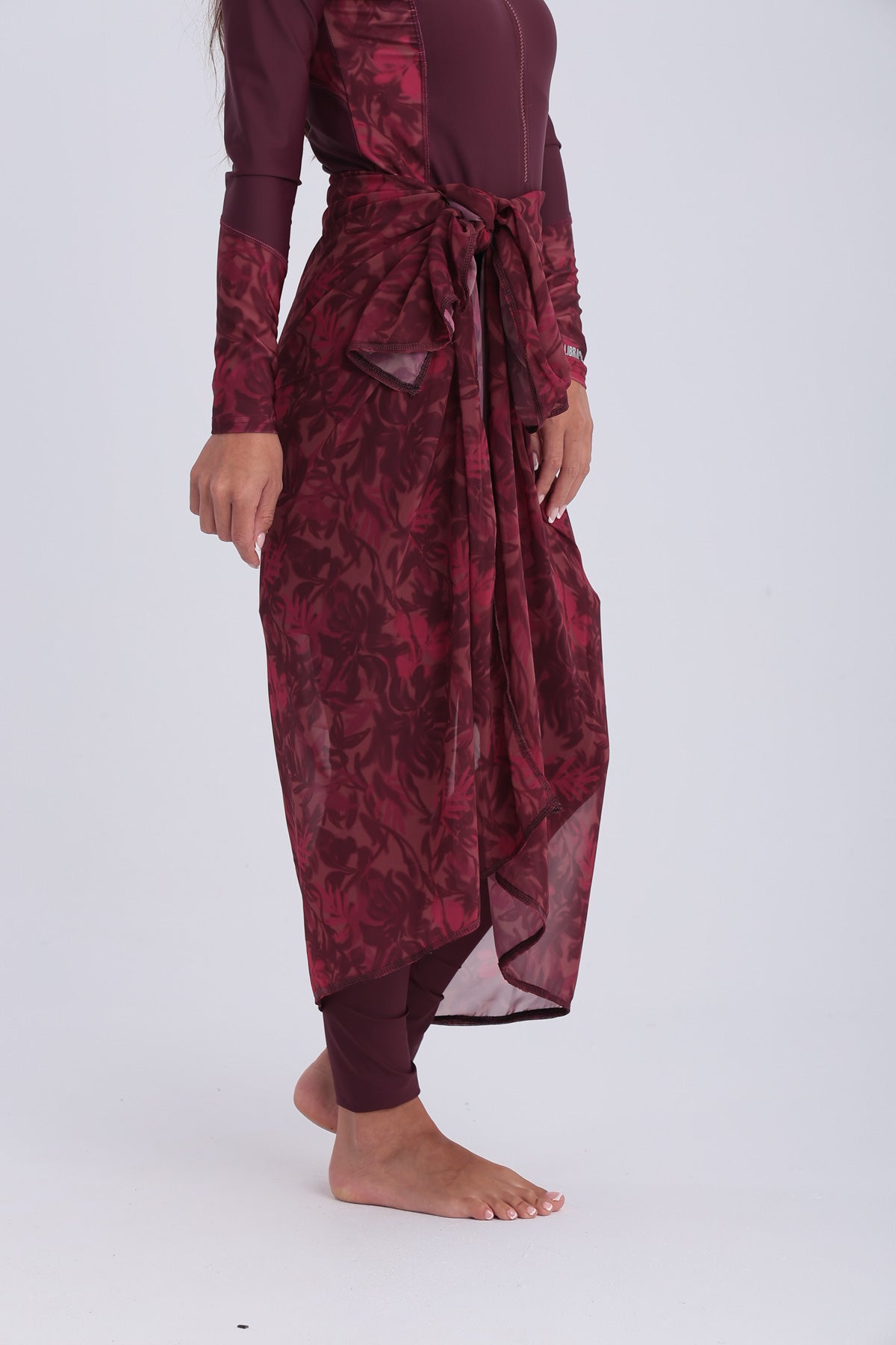 Chiffon Wrap - Deep Cherry