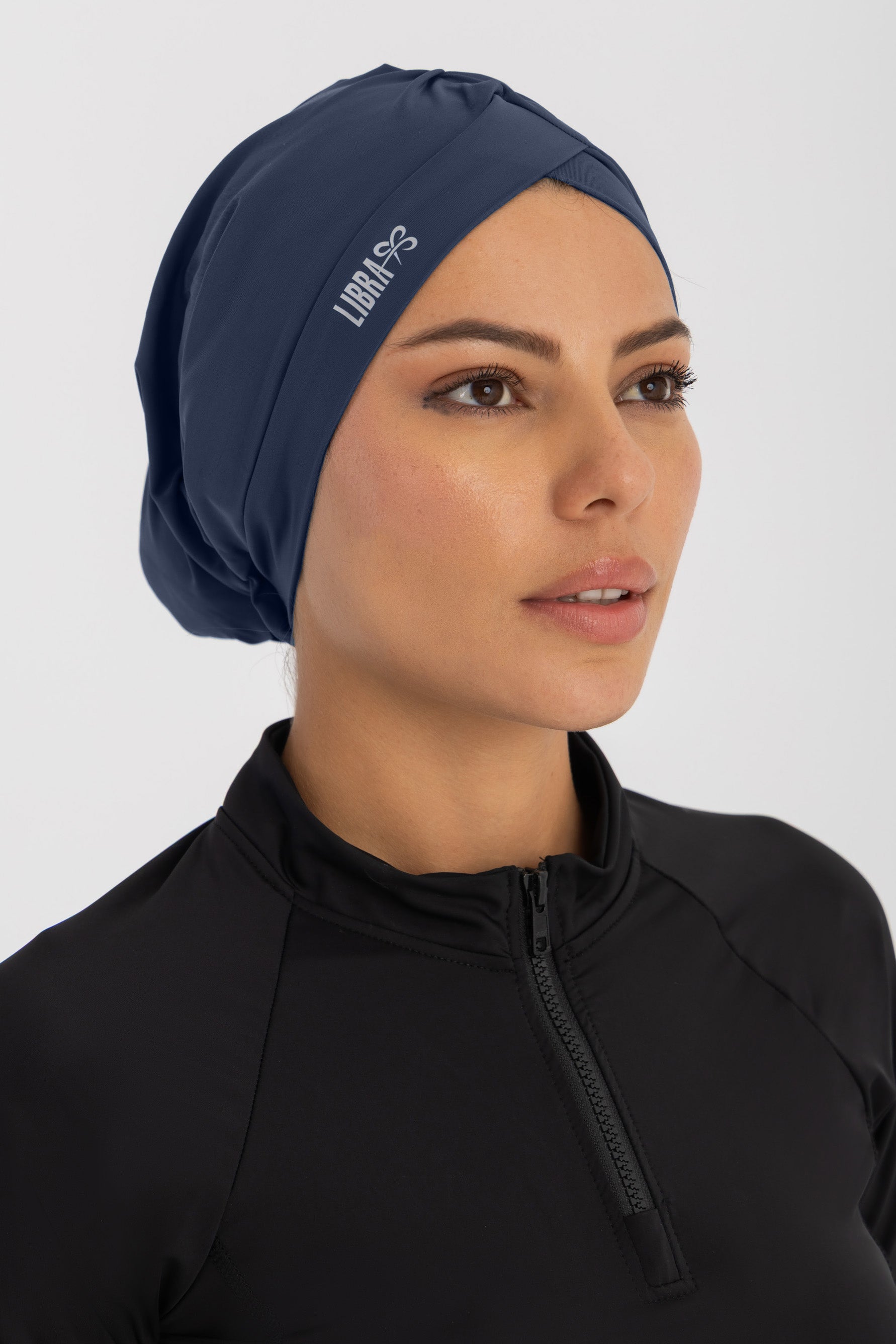 Sleek Swim Turban - Midnight Wave