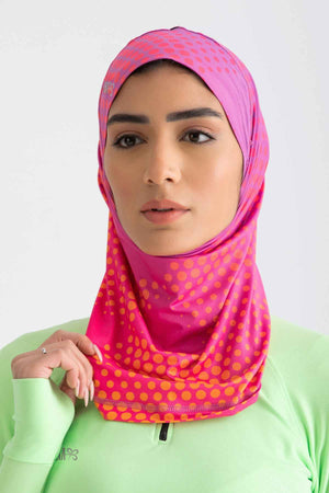 Hijab Light - Orange Graphics - Libra Sport