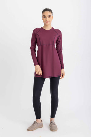 Breeze Back Top -Crushed Violets - Libra Sport