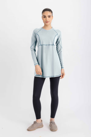 Breeze Back Top - Sustained Grey - Libra Sport