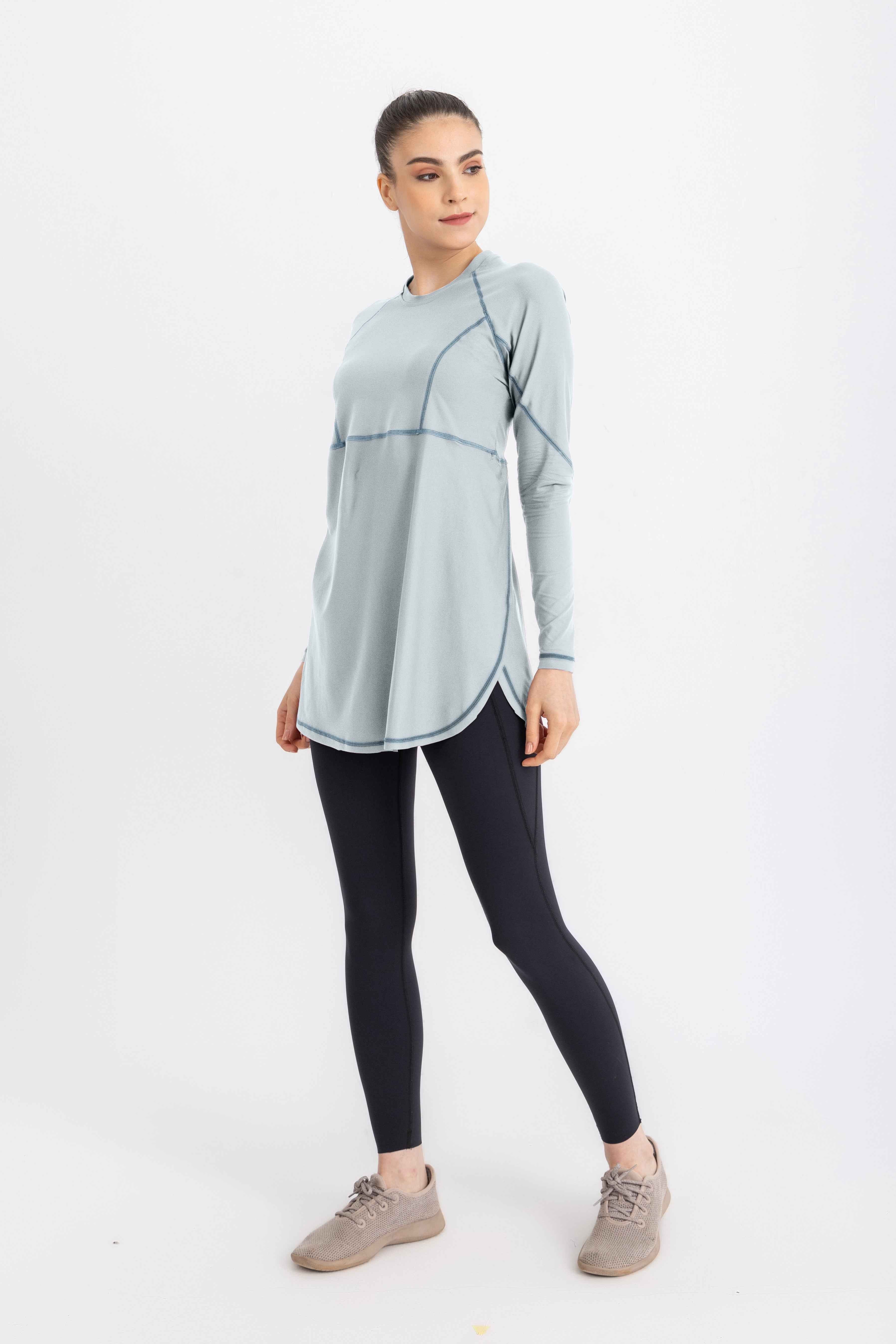 Breeze Back Top - Sustained Grey - Libra Sport