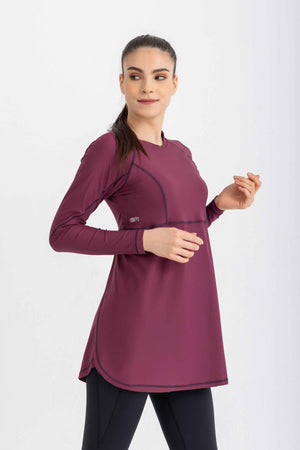 Breeze Back Top -Crushed Violets - Libra Sport