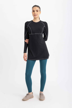 Breeze Back Top -Black - Libra Sport