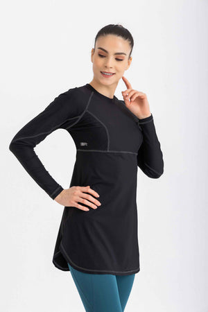 Breeze Back Top -Black - Libra Sport