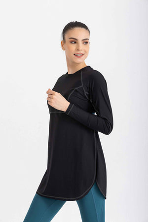 Breeze Back Top -Black - Libra Sport